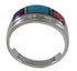 Sterling Silver Turquoise Opal Multicolor Ring Size 6-1/2 DS38200